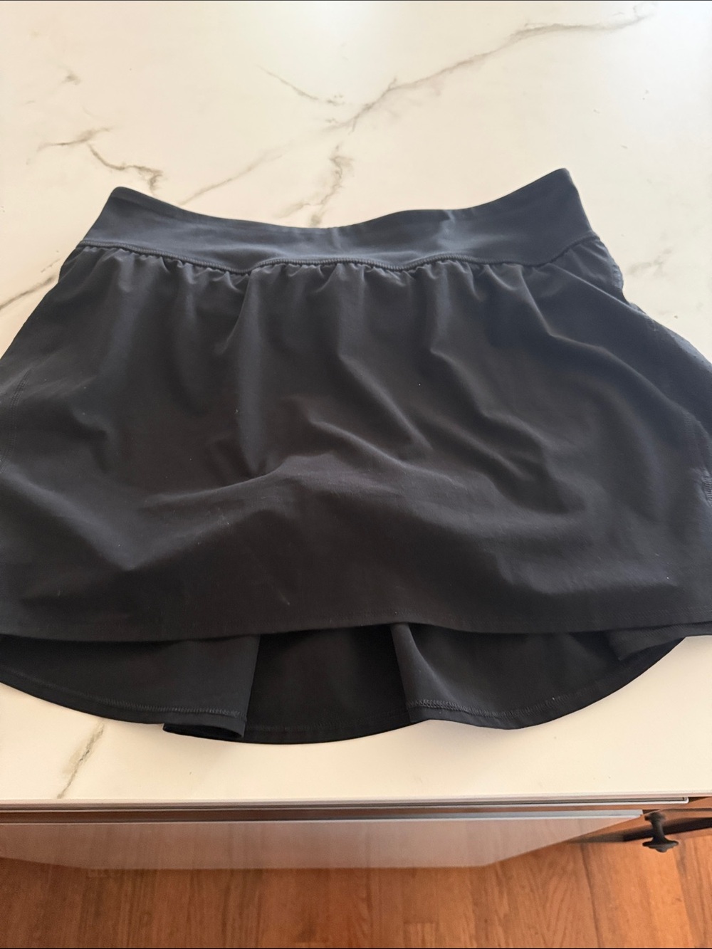 SPANX Black High-Low Skirt - Flowy Active A-Line